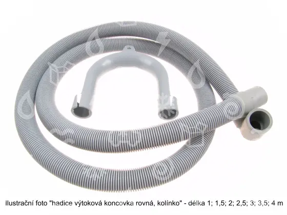 hadice vypouštěcí 5 m koncovka rovná - kolínko